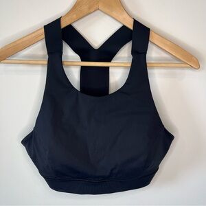 Lululemon Athletica Women's Fast and Free Y-Back Sports Bra in Black, Size 10